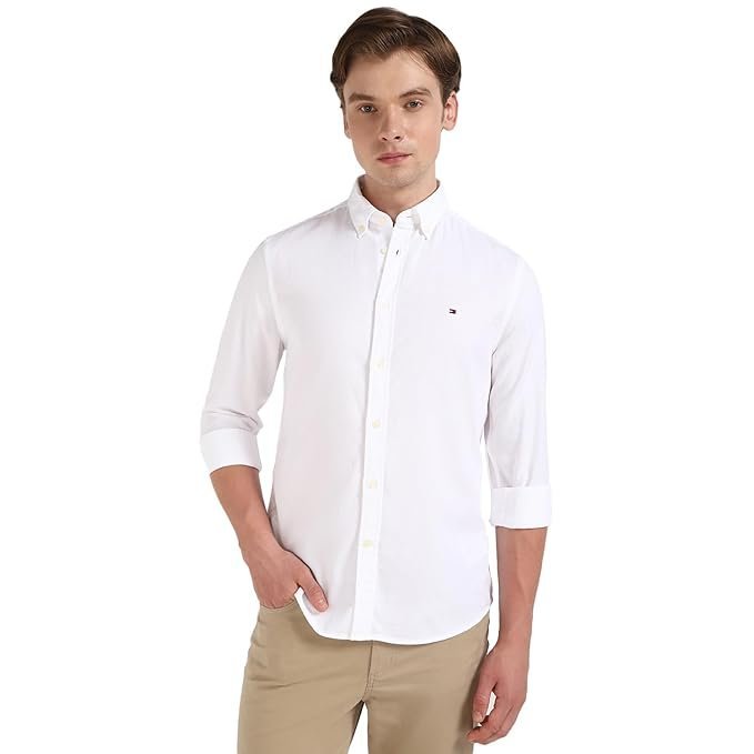 Tommy Hilfiger Men's Solid Slim Fit Shirt