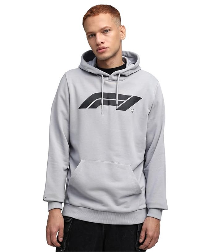 Puma , Men, F1 ESS Logo Hoodie, Gray Echo, L
